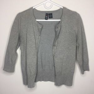 Boy Meets Girl Small Gray Cardigan